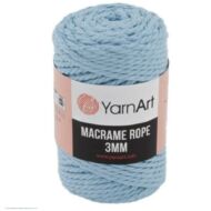 Yarnart Macrame Rope 3mm 760 világos kék