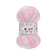 Alize Baby Best Batik - 6660 (rózsaszín-fehér színátmenetes)