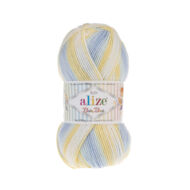 Alize Baby Best Batik - 6925 (sárga-kék-krém színátmenetes) kifutó