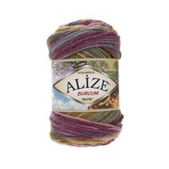 Alize Burcum Batik - 4341 (khaki-lila-türkiz színátmenetes)