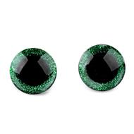 Glitteres biztonsági szem 16mm zöld