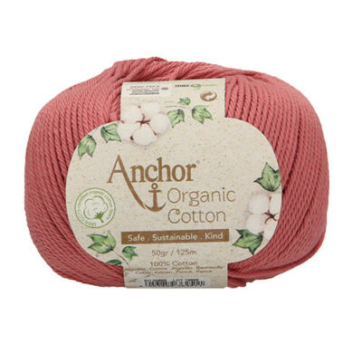 Anchor Organic Cotton 895  vintage rózsaszín