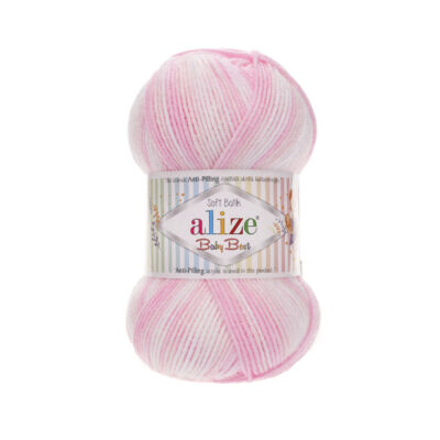 Alize Baby Best Batik - 6660 (rózsaszín-fehér színátmenetes)